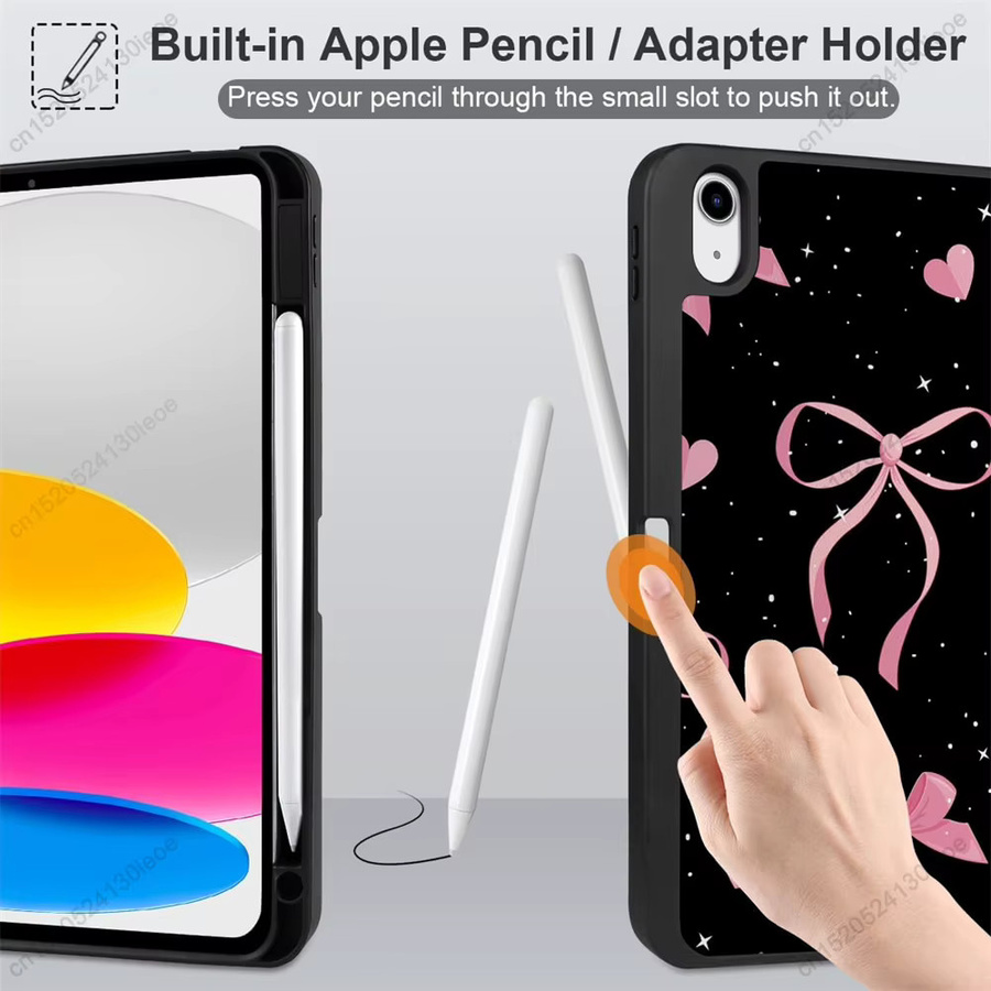 Greliana Tablet Hülle mit Stifthalter für iPad Pro 11, iPad Air und iPad Mini in Schwarz oder Grau - Bild 3