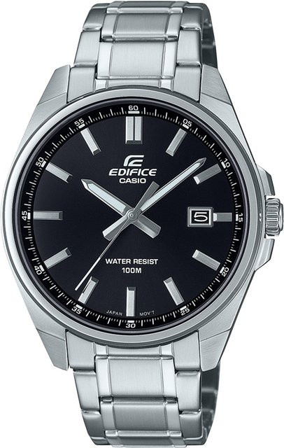 Casio Edifice Armbanduhr, Quarz, Edelstahl, Schwarz, 43 mm, Damen - Bild 1