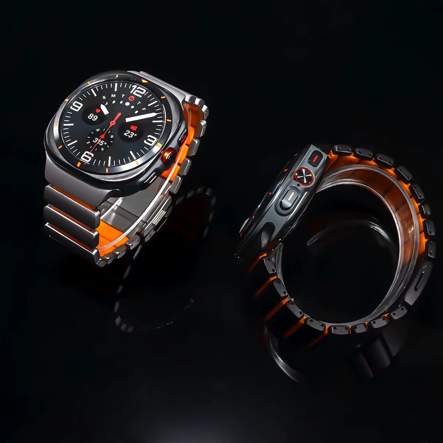 CAOWTAN Uhrenarmband Titan, Silikon, Samsung Galaxy Watch Ultra, Unisex - Bild 2