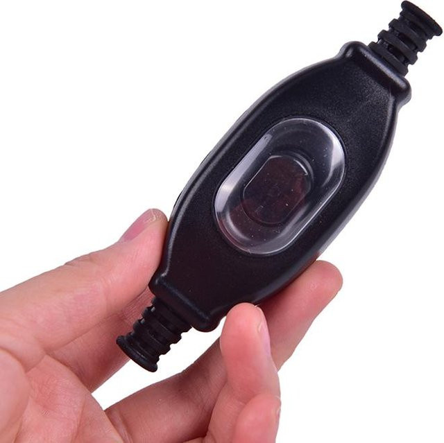 Wasserdichter Inline-Schnurschalter von xianyi01 in Schwarz mit IP65 Schutzklasse und rundem Drahtkontakt - Bild 1