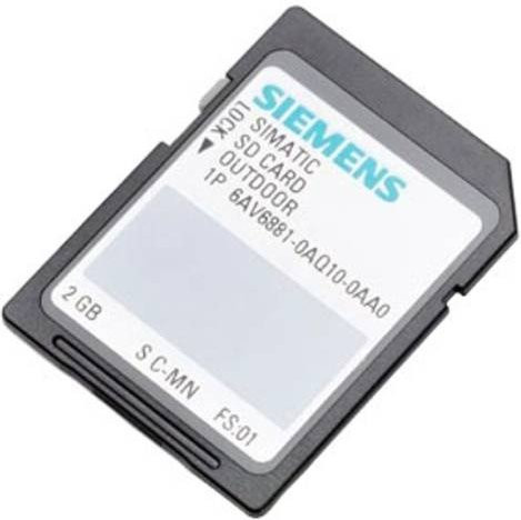 Siemens SPS-Speicherkarte SD-Karte 2,0 GB in Schwarz 6AV6881-0AQ10-0AA0 - Bild 1
