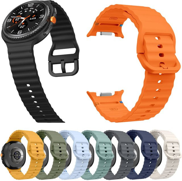 Samsung Uhrenarmband Silikon, Schwarz, Unisex - Bild 1