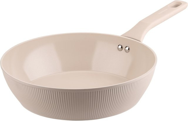 Fackelmann Pamela Reif Hochrandpfanne Shell in Beige aus Keramik und Aluminium, Durchmesser: 28 cm - Bild 1