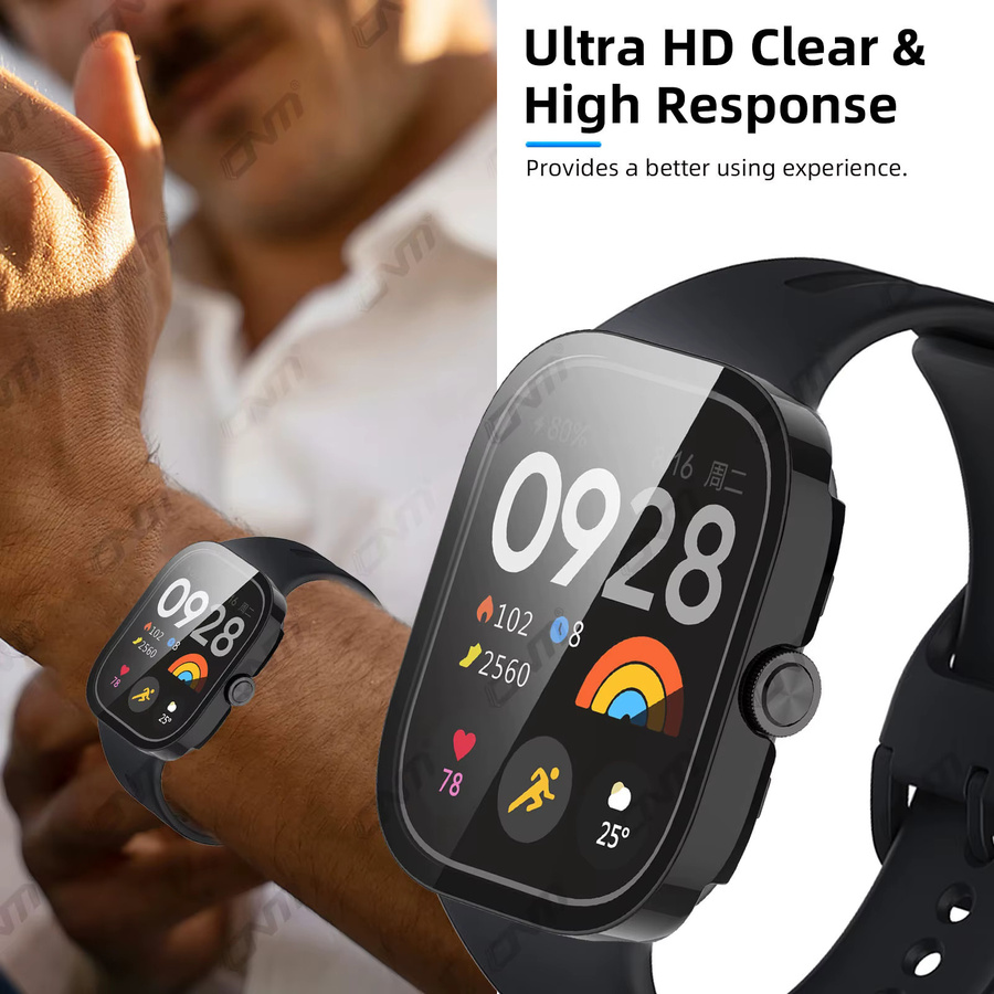 Xiaomi Redmi Watch 5 Zubehör, Glas + Hülle, Silikon, Schwarz, Unisex - Bild 5