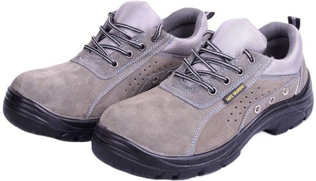 Avant-garde Arbeitsschutzschuhe aus Anti-Velours-Rindsleder in Grau, Größe 46 - Bild 1