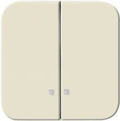 Busch-Jaeger Wippe 2505 K-212 Schalter in Weiß oder Beige mit IP20 Schutzart und Flush-Design aus Kunststoff - Bild 1