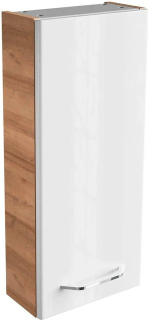 Fackelmann Bad-Hängeschrank Milano in Asteiche und Weiss mit Soft-Close-Tür, Breite: 30 cm, Höhe: 68 cm, Tiefe: 15,4 cm - Bild 1