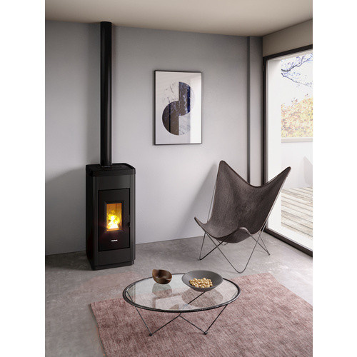 Freepoint Pelletofen Life 9 in Schwarz mit 8,5 kW Leistung und WiFi-Funktion - Bild 3