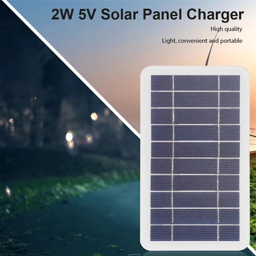 Tragbares Solarpanel-Ladegerät mit USB-A Anschluss für Telefon und Powerbank, 5 V, ideal für Outdoor, Camping und Wohnmobil - Bild 4