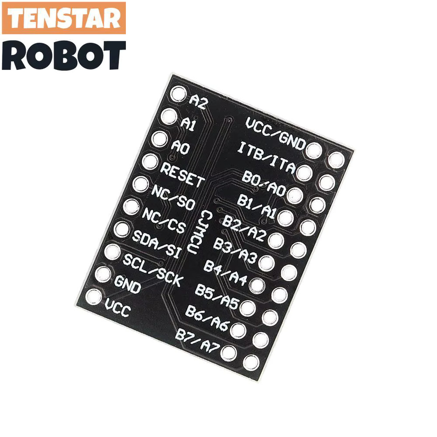 TENSTAR 2 Stück MCP23017 Serielles Schnittstellenmodul IIC I2C SPI Bidirektionaler 16-Bit I/O Expander in Schwarz - Bild 3