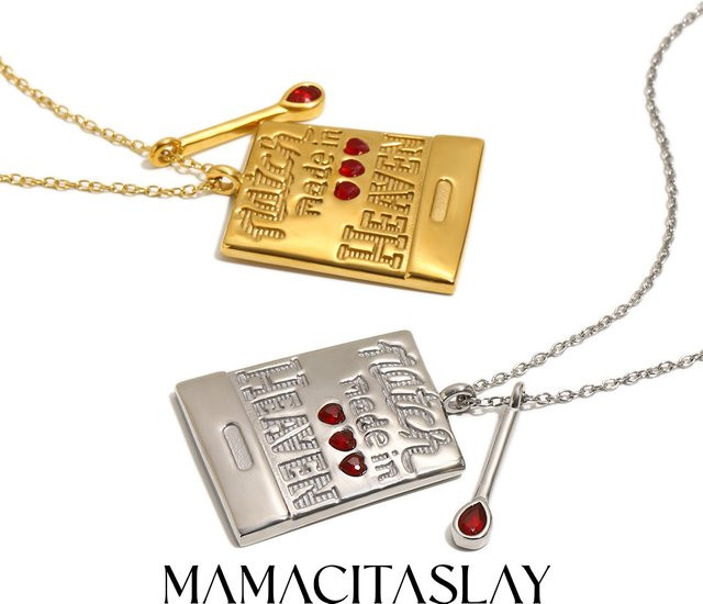 MamacitaSlay Halsketten-Set Edelstahl, 18K Vergoldet, Gold, Unisex - Bild 1
