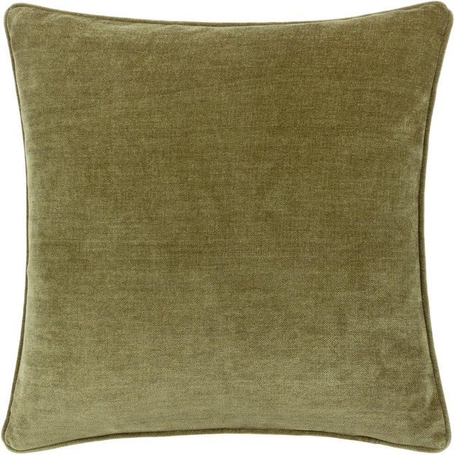 Yard Heavy Chenille Wende-Kissenbezug in Olivgrün, B/H: 50 x 50 cm - Bild 1