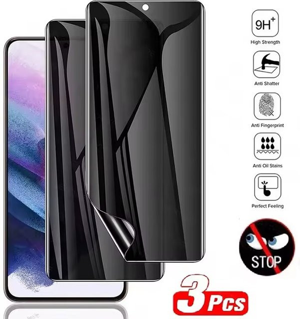 3er-Pack Anti-Spy Privatsphäre Hydrogel-Displayschutz für OPPO A40 A40m A52 A53 A54 A54S A55 A55S A56 A56S 4G 5G - Bild 1