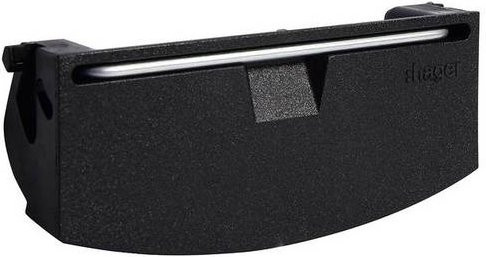 Hager Elektro-Sockelleisten-Zubehör Klappdeckel Tief-Schwarz - Bild 1