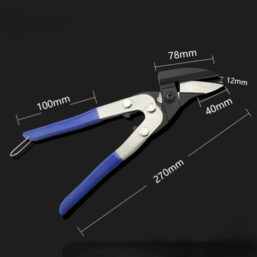 Professionelle 10-Zoll-Eisenblechschere aus Metall in Blau für industrielle Metallarbeiten - Bild 2