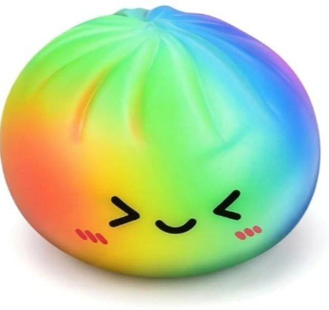 A Family Of Home Textiles Regenbogenfarbenes Teigtaschen Squishy Spielzeug, Fidget Ball - Bild 1