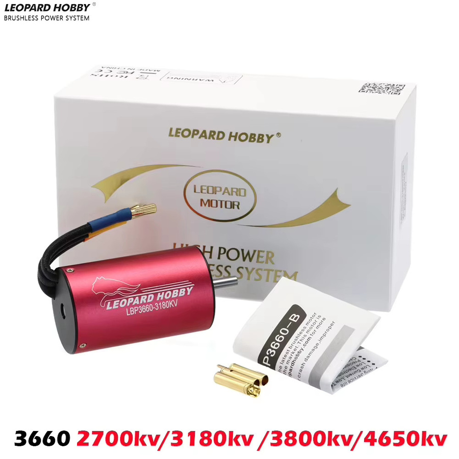 Leopard Hobby Brushless-Motor, Wasserdicht, Metall, Rot - Bild 2