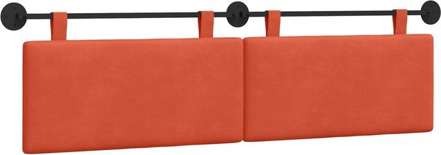 vidaXL Polsterpaneel aus Cordstoff in Rot-Orange, B/H/T: 170 x 55 x 5 cm - Bild 1