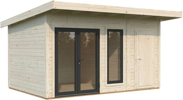 Palmako Holz-Gartenhaus Aurelia mit Pultdach in Natur aus Fichte, B/T: 436 x 300 cm - Bild 1