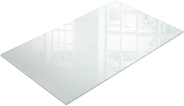 Tulup Tischplatte aus Milchglas in Weiß, rechteckige Glastischplatte für Gartentische, mattiert, B/T: 100 x 60 cm - Bild 1