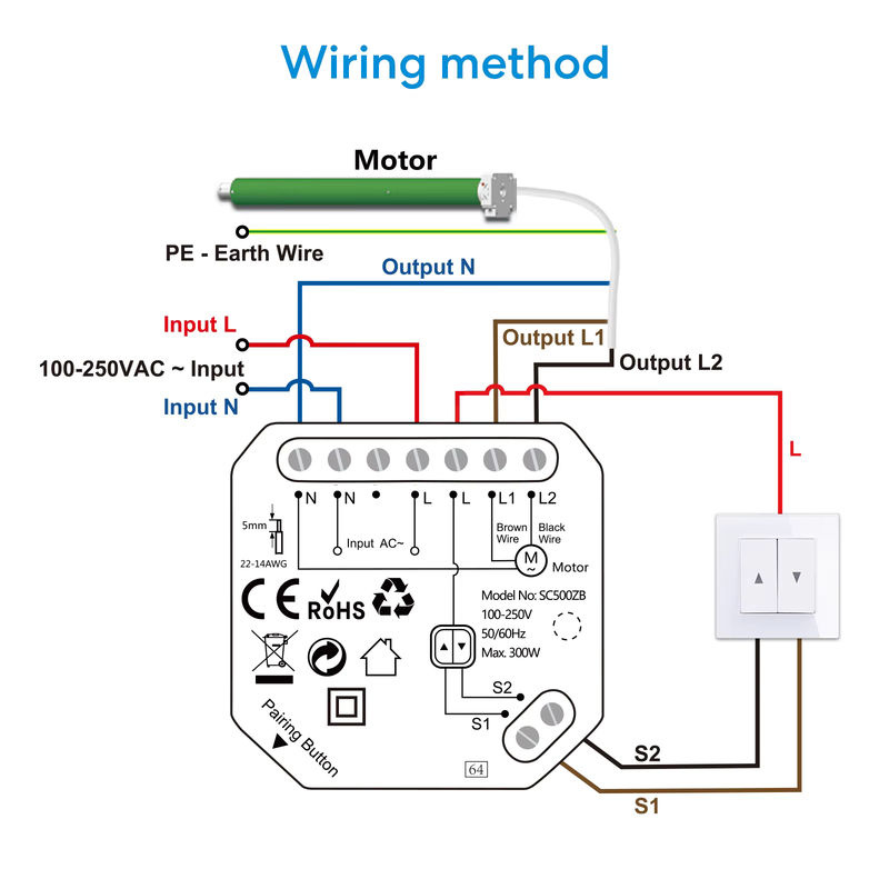 LoraTap Tuya ZigBee Rollos Schalter Relaismodul mit Timer und Sprachsteuerung für Google Alexa und Smart Home - Bild 5