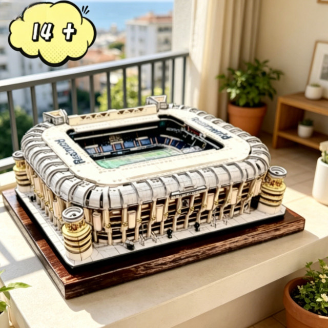 Real Madrid Santiago Bernabéu Stadion, Architektur-Bausteine, 5878 Teile, ab 14 Jahren - Bild 1