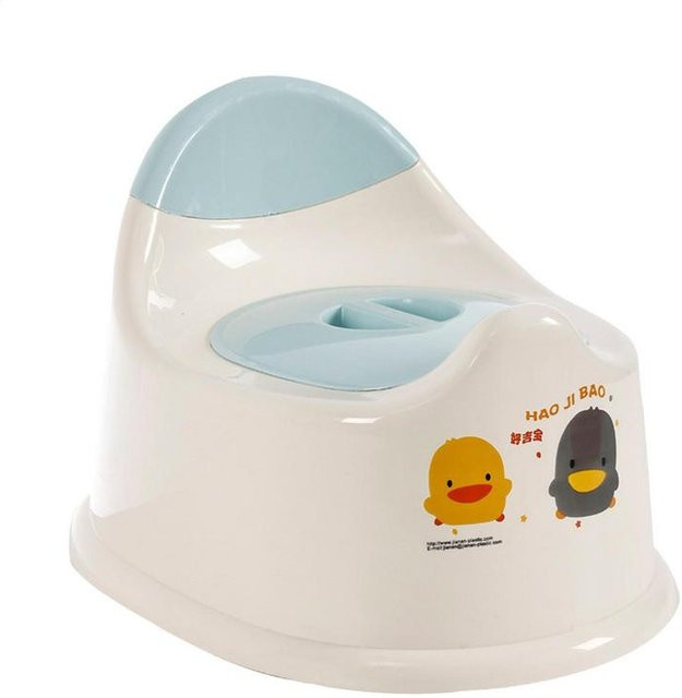 Auslaufsicherer Toilettensitz für Kleinkinder zum Töpfchentraining in Blau und Weiß - Bild 1