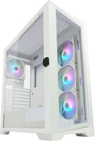LC Power LC-806W-ON Midi-Tower PC-Gehäuse in Weiß mit USB-C und USB-A Anschlüssen - Bild 1