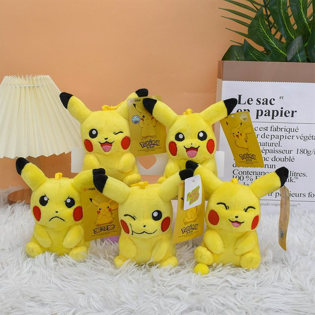 DUODUOBAO Pokémon Pikachu Plüsch-Schlüsselanhänger, Puppe, 12 cm - Bild 1
