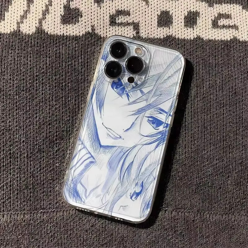 Handgezeichnete Anime Comic Handyhülle für Samsung Galaxy S26 S25 S24 S23 S22 S21 S20 FE Plus Ultra Lite Edge 5G, transparente weiche TPU-Abdeckung - Bild 2