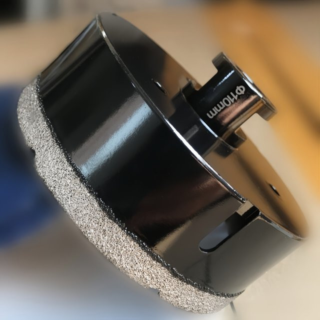 RSMXYO Diamant-Lochsäge Bohrkronen für Trockenbohren in Keramik, Porzellan, Fliesen, Marmor und Granit mit M14-Gewinde, Farbe: Schwarz, Durchmesser: 110 mm und 100 mm - Bild 1