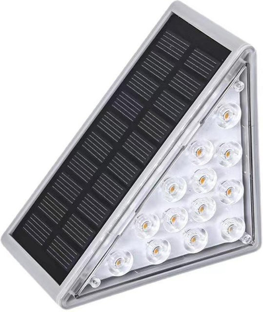 YSXX Solar LED Außenleuchte IP65 Wasserdicht für Garten und Treppen in Weiß - Bild 1