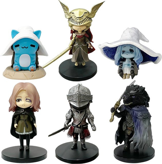 Bandai Elden Ring Q-Version Mini Ranni Katze Melina Figur, 6-teiliges Set - Bild 1