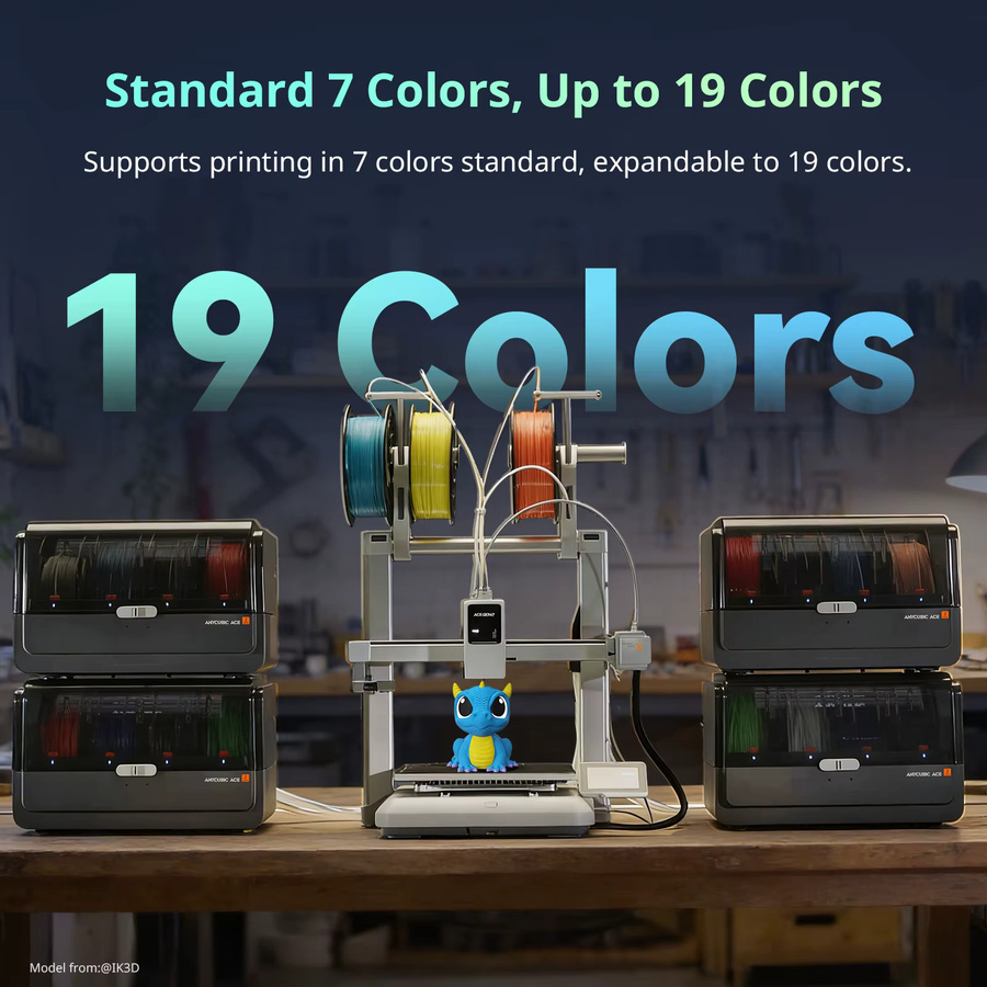 Anycubic Kobra X Combo FDM 3D-Drucker mit KI-Erkennung und bis zu 19 Farben Druckmöglichkeit - Bild 2