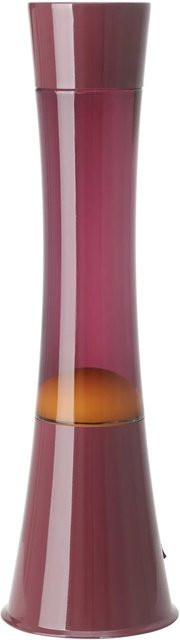 Eglo Lavalampe Bordeaux Orange mit LED-Beleuchtung und Glaszylinder, Höhe: 39,5 cm - Bild 1