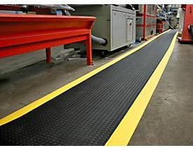 Orthomat Arbeitsplatzmatte Diamond Safety in Gelb-Schwarz Breite: 120 cm - Bild 1