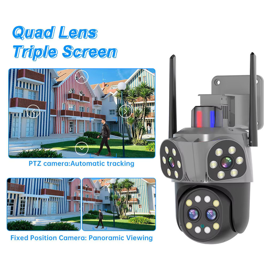 Carecam Pro 16MP HD WLAN PTZ Sicherheitskamera mit 10-fach Zoom, Auto-Tracking und Farbnachtsicht - Bild 3