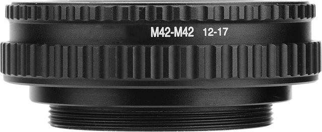 ZuiyouPet M42 auf M42 Helikoid-Objektivadapter Makro-Tubus in Schwarz (12-17mm) - Bild 1