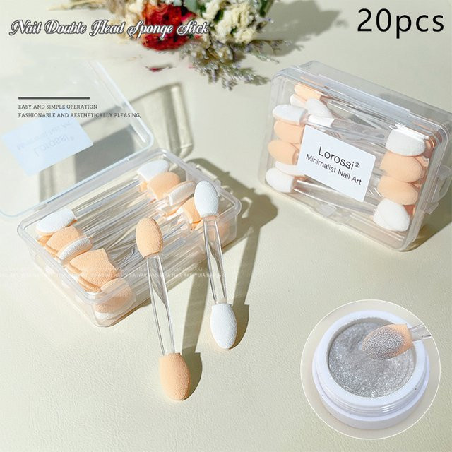HNKMP Lidschatten-Schwammapplikatoren, 20 Stück, Glänzend, Unisex - Bild 1