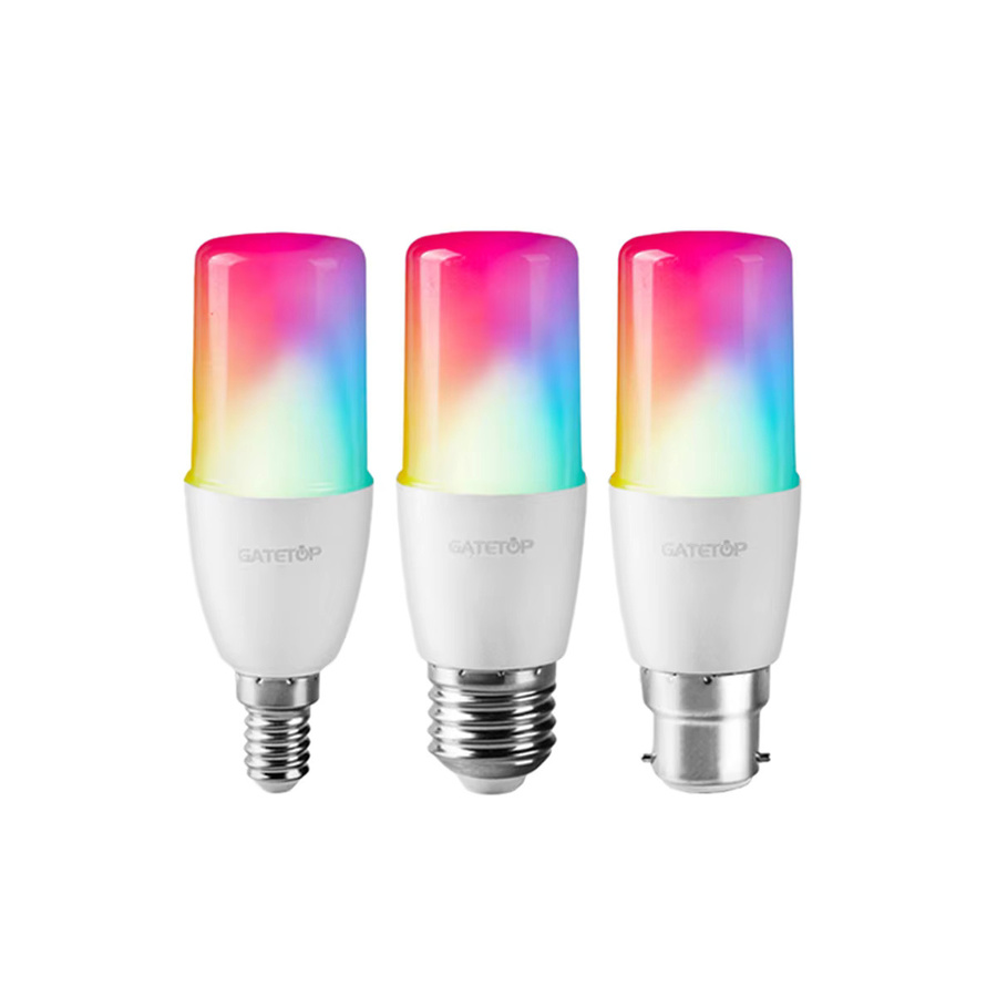 2er-Set RGB LED Glühbirnen mit 16 Farben, dimmbar mit 24-Tasten-Fernbedienung, passend für E14 E27 B22 Fassungen, Mehrfarbig - Bild 4