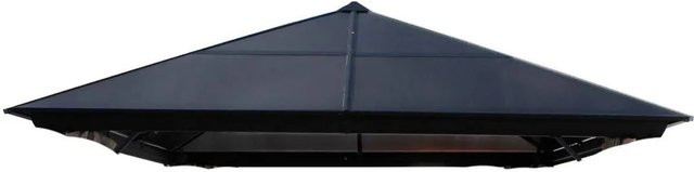 Lex Ersatzdach für Hardtoppavillon aus Polycarbonat in Schwarz - Bild 1