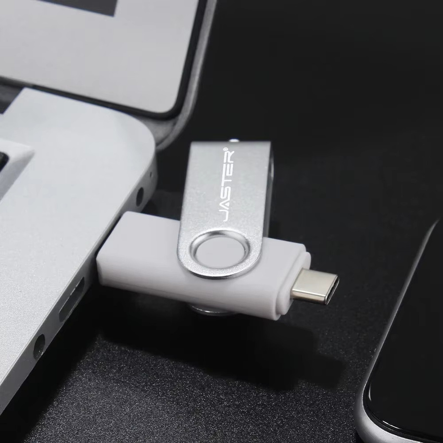 JASTER 2-in-1 USB-C USB-Stick Business Mini in Orange und Weiß - Bild 3