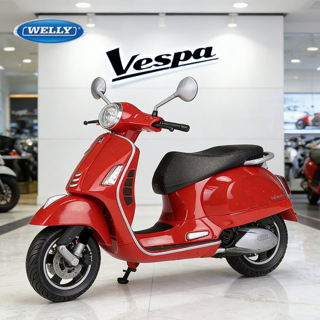WELLY Vespa GTS Super 2020, Druckguss-Motorradmodell, 1:12 - Bild 1