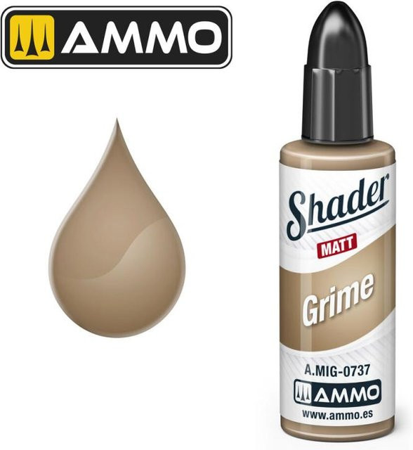AMMO by MIG Jimenez Grime Matt Shader, Braun - Bild 1