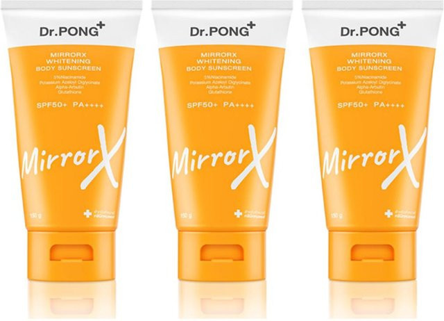 Dr.PONG MirrorX Whitening Body Sunscreen SPF50+, 150 ml, Empfindliche Haut - Bild 1