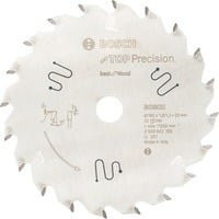 Bosch Kreissägeblatt Top Precision für Holz, Farbe: Silber, Durchmesser: 165 mm, Bohrung: 16,5 mm, Zähneanzahl: 20, Carbide Tipped - Bild 1