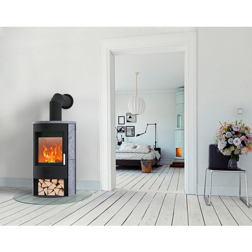 Fireplace Kaminofen Zaria Speckstein Schwarz/Grau 6 kW - Bild 3