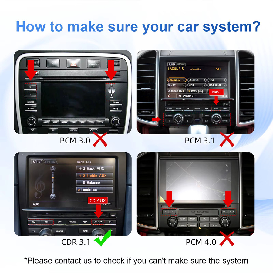 EzoneTronics Kabelloses CarPlay und Android Auto Nachrüstkit für Porsche 911 Cayenne Cayman Boxster Panamera 2012-2016, Farbe: Schwarz, für CDR 3.0/3.1 - Bild 2