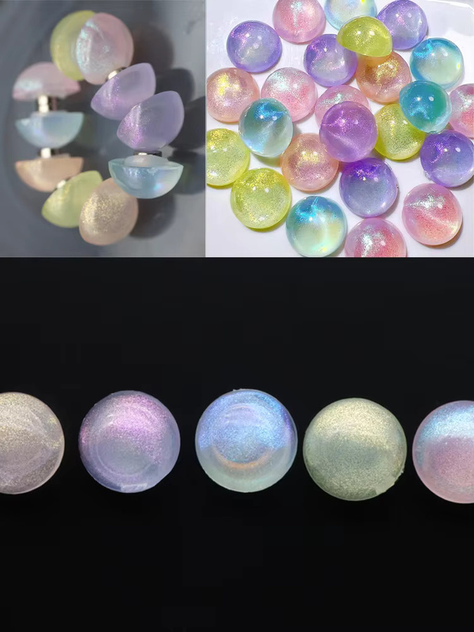 Bunte magnetische Push-Pins aus Harz in Perlmutt-Optik für deinen Bürobedarf - Bild 6
