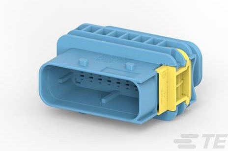TE Connectivity Stiftgehäuse-Kabel 4-1564530-1 in Blau - Bild 1